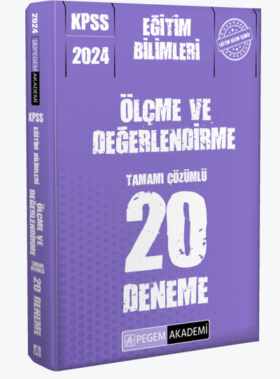 2024 KPSS Eğitim Bilimleri Ölçme ve Değerlendirme 20 Deneme Panda Fotokopi & Baskı Merkezi
