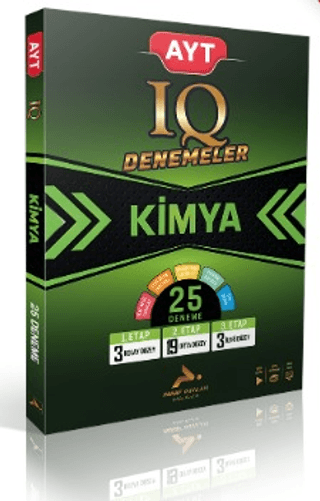 AYT IQ Kimya 25 Branş Denemesi PRF Paraf Yayınları Panda Fotokopi & Baskı Merkezi