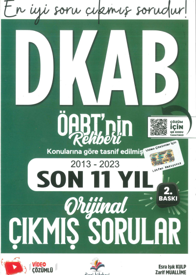 DKAB ÖABT'NİN REHBERİ 2013-2023 ORJİNAL ÇIKMIŞ SORULAR Panda Fotokopi & Baskı Merkezi