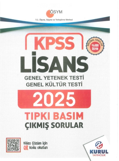 Lisans KPSS Son 5 Sınav GY-GK Çıkmış Sorular Tıpkı Basım Kurul Yayınları (2021-2025) Panda Fotokopi & Baskı Merkezi